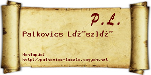 Palkovics László névjegykártya
